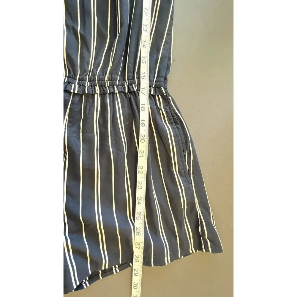 Abercrombie Kids Stripe Blue Shorts Romper Long Sleeve Girls 13/14 Excellent - Picture 5 of 8